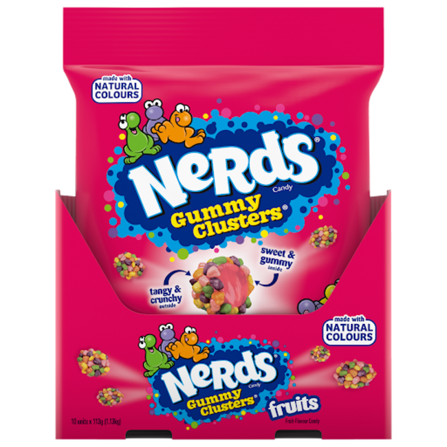 Nerds Gummy Clusters Pouch 10x113g