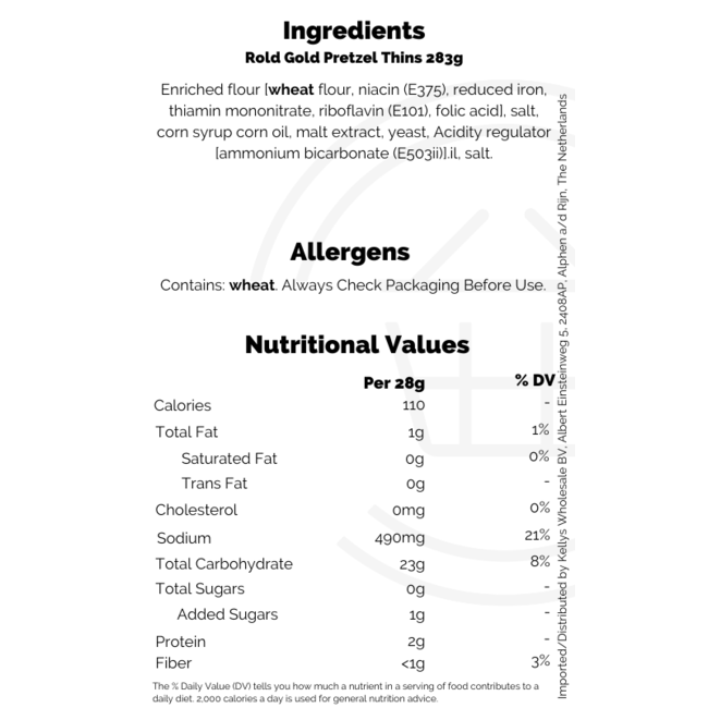 Rold Gold Pretzel Thins 12x283g