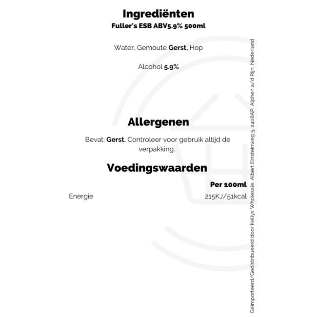 Fuller's ESB ABV5.9% 8x500ml