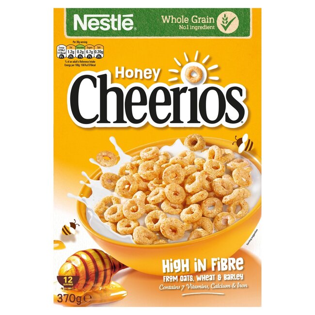 Nestle Cheerios Honey 18x370g
