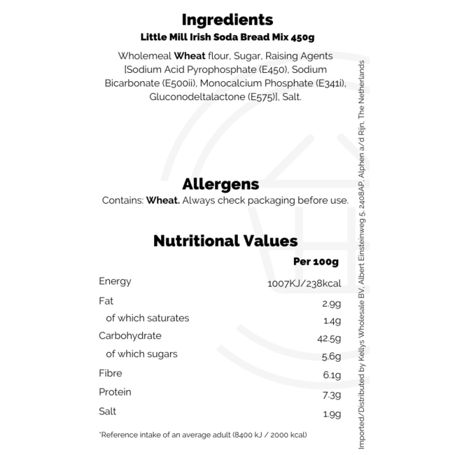 Little Mill Irish Soda Bread Mix 10x450g