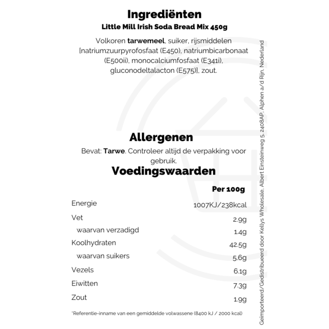 Little Mill Irish Soda Bread Mix 10x450g