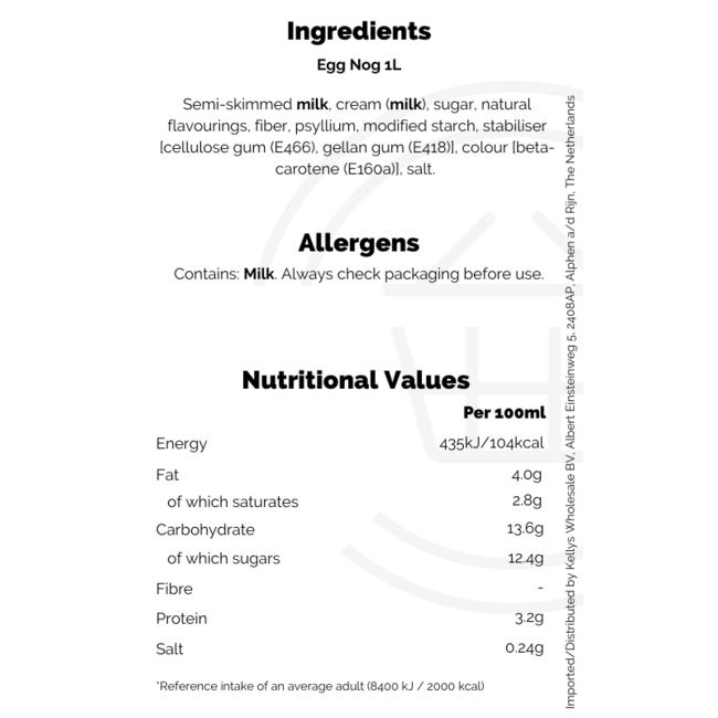 Luxlait Egg Nog 6x1L