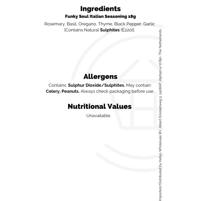 Funky Soul Italian Seasoning 6x18g