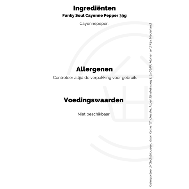 Funky Soul Cayenne Pepper 6x39g