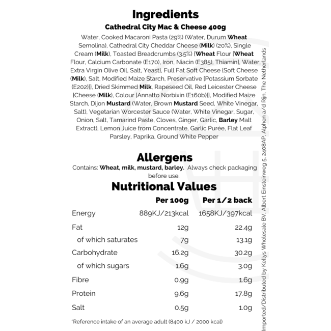 Cathedral City Mac & Cheese 12x400g