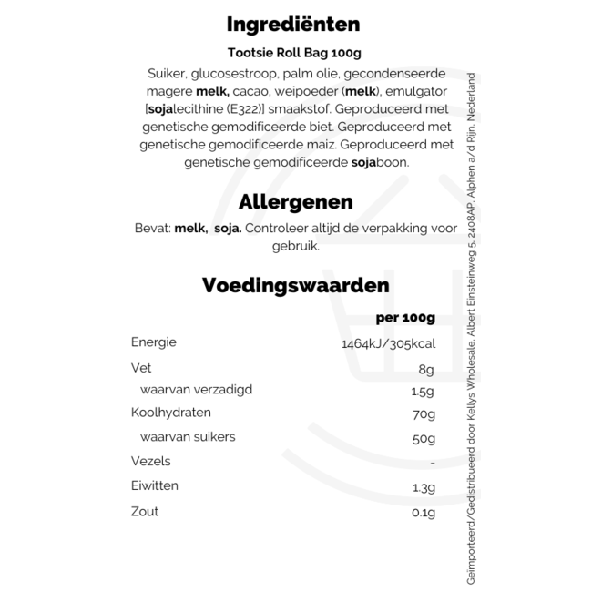 Tootsie Roll Bags 12x100g