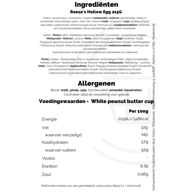 Reese's Hollow Egg 4x215g