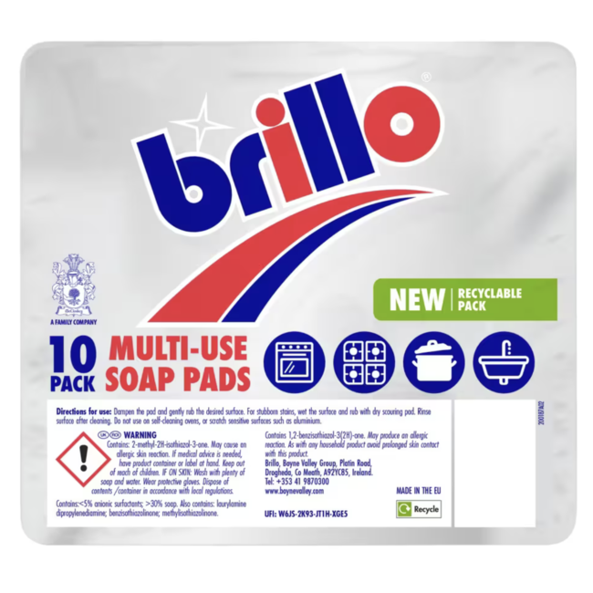 Brillo Multi Use Soap Pads 12x10pk