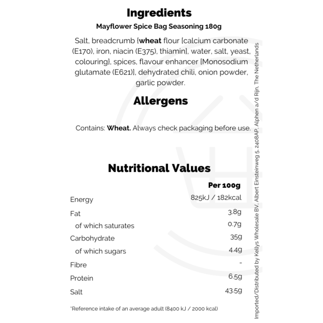 Mayflower Spice Bag Seasoning 12x180g