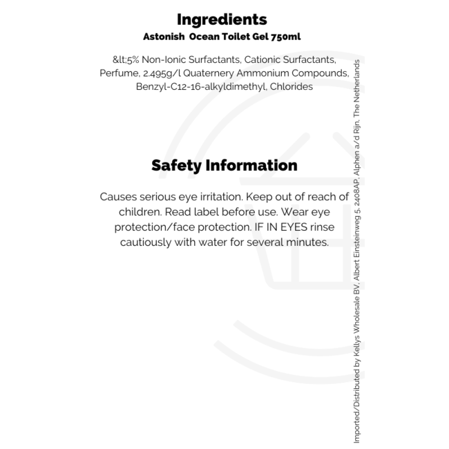Astonish  Ocean Toilet Gel 12x750ml