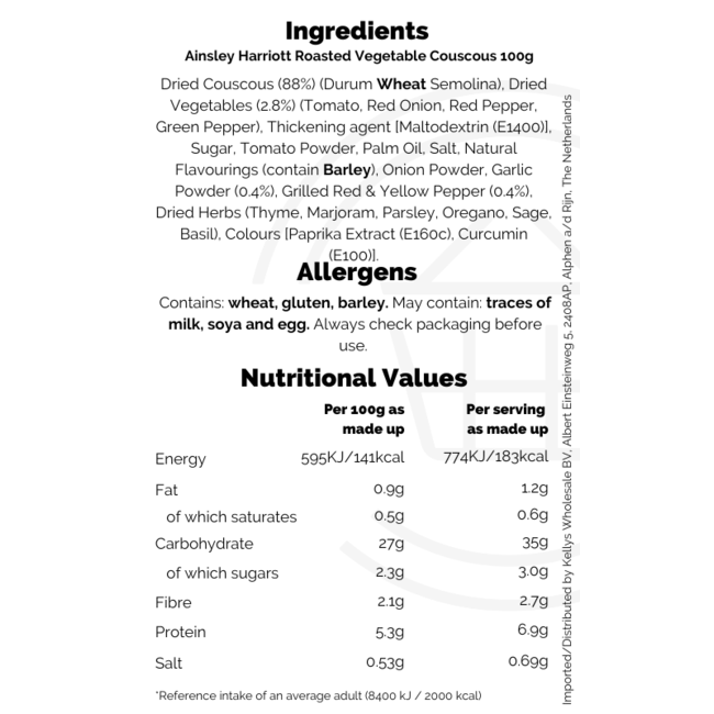 Ainsley Harriott Roasted Vegetable Couscous 12x100g
