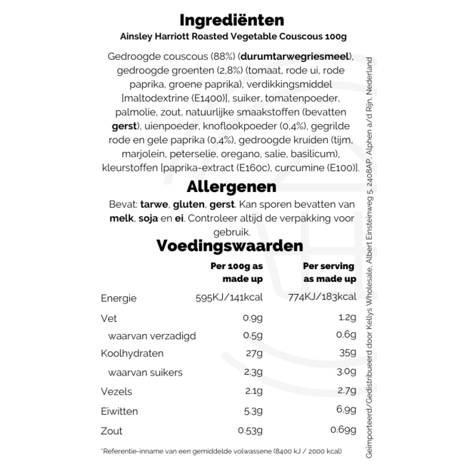 Ainsley Harriott Roasted Vegetable Couscous 12x100g