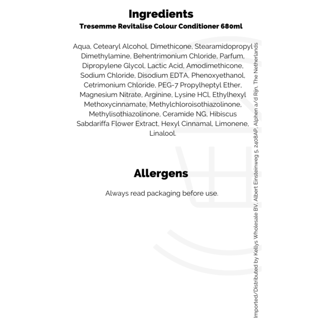 Tresemme Revitalise Colour Conditioner 6x680ml