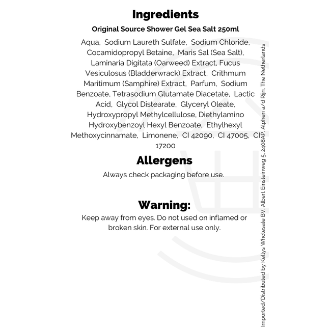 Original Source Shower Gel Sea Salt 6x250ml