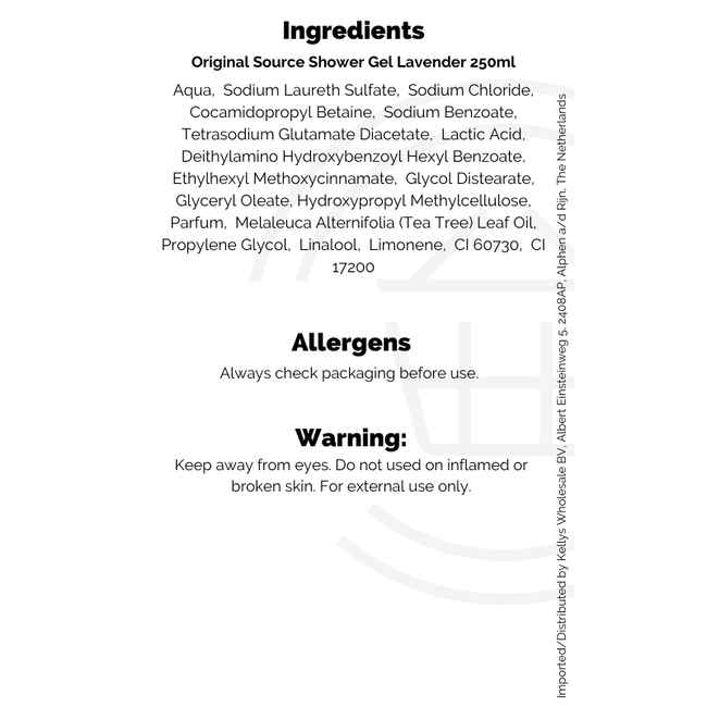 Original Source Shower Gel Lavender 6x250ml