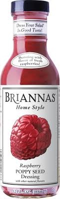Briannas Raspberry Poppy Seed Dressing 12x340ml - Kellys Wholesale ...