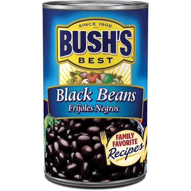 Bushs Black Beans 12x425g