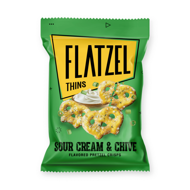 Flatzel Thins Sour Cream & Chive 24x85g