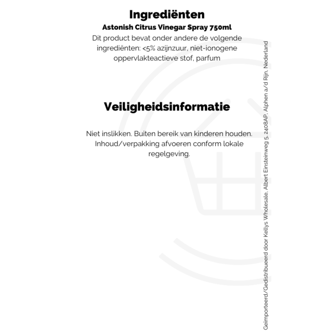 Astonish Citrus Vinegar Spray 12x750ml