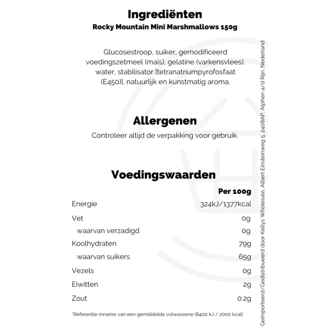 Rocky Mountain Mini Marshmallows 24x150g