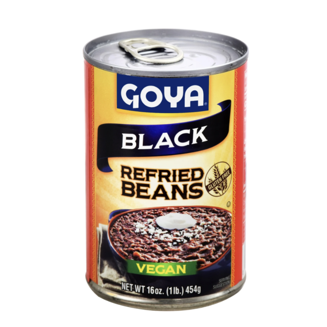 Goya Black Refried Beans 12x454g