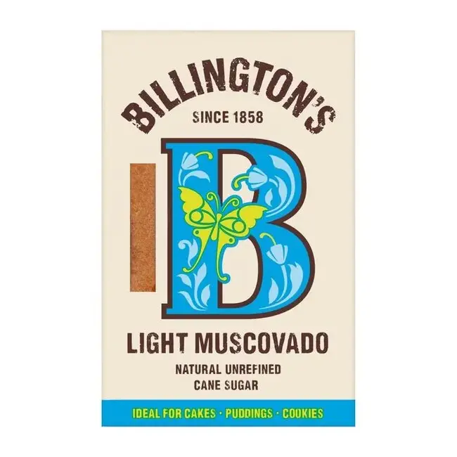 Billington's Light Muscovado Natural Unrefined Cane Sugar 10x500g