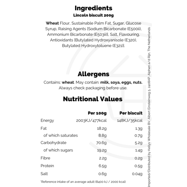 Lincoln biscuit 24x200g