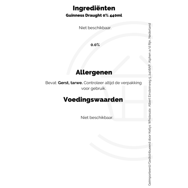 Guinness Draught 0% 6x4x440ml