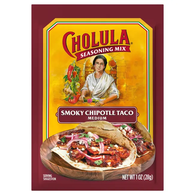 Cholula Smoked Chipotle Medium Taco Mix 12x28g