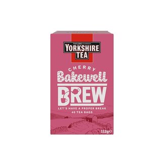Taylors Yorkshire Tea Cherry Bakewell Brew 40 Tea Bags 4x112g