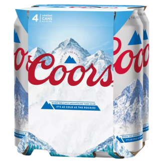 Coors Coors 4pk ABV 3.4% 6x4x440ml
