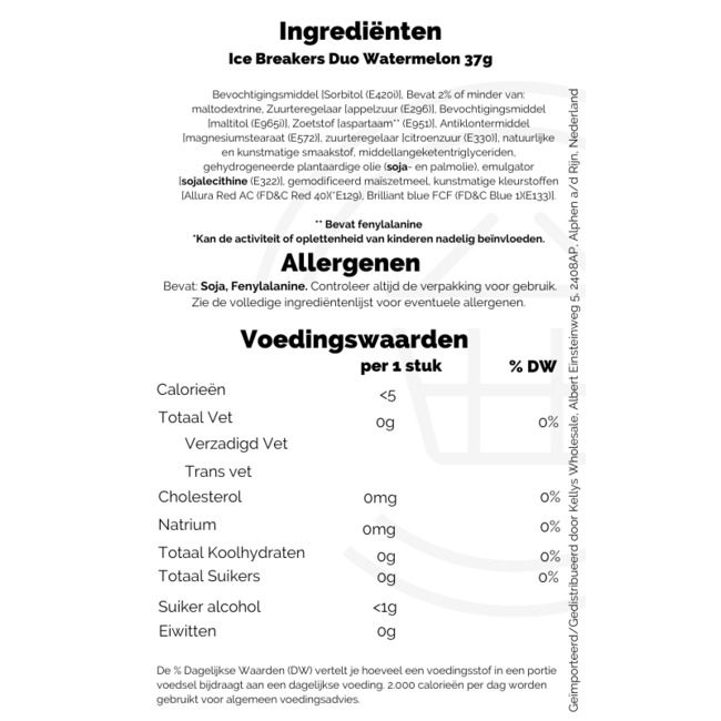 Ice Breakers Duo Watermelon 8x37g