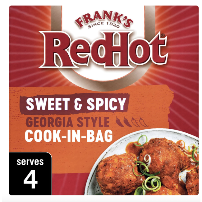 Frank's Sweet & Spicy Georgia Style Cook In Bag 7x25g