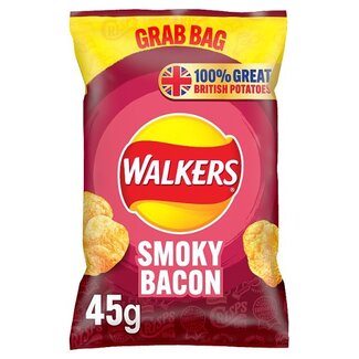 Walkers Walkers Smokey Bacon Grab Bag 32x45g