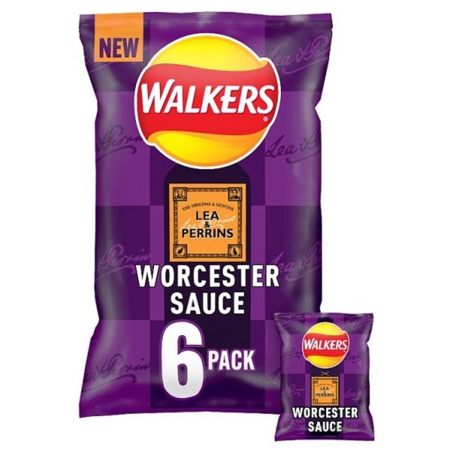 Walkers Lee & Perrins Worcester Sauce 18x6pk