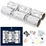 Tom Smith Silver Luxury Christmas Crackers 12x(6x8")