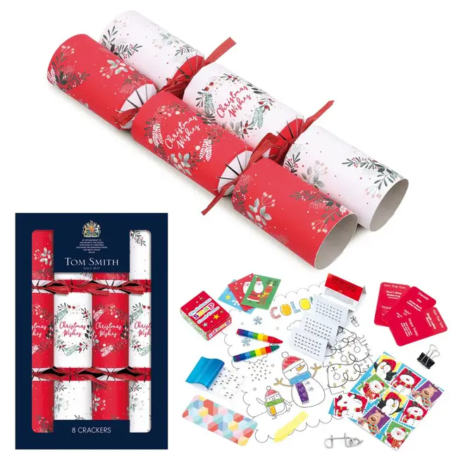 Tom Smith Traditional Family Christmas Crackers 6x(8x12.5'')