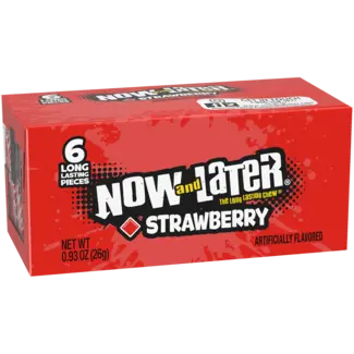 Now & Later Now & Later Strawberry 24x26g (6pc)