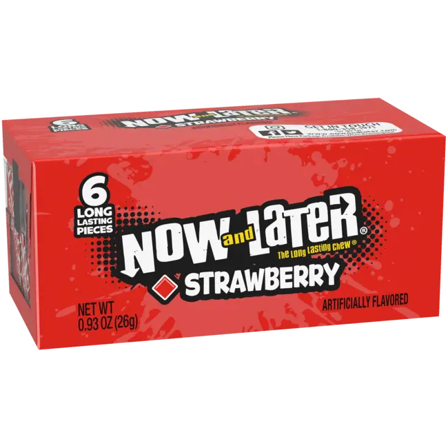 Now & Later Strawberry 24x26g (6pc)