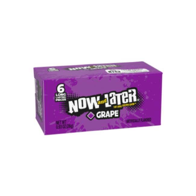 Now & Later Grape 24x26g (6pc)