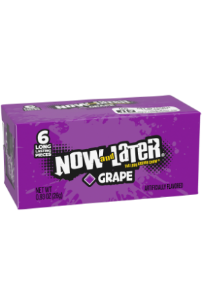 Now Later Grape 24x26g (6pc) Kellys Wholesale Distribution Now Later Grape 24x26g (6pc) Kellys Wholesale Distribution