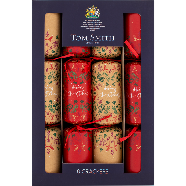 Tom Smith Kraft Family Christmas Crackers 6x 8pk