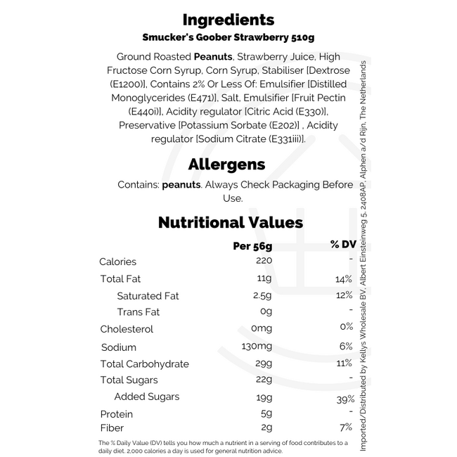 Smucker's Goober Strawberry 12x510g