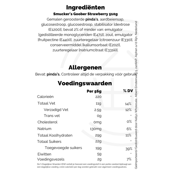 Smucker's Goober Strawberry 12x510g
