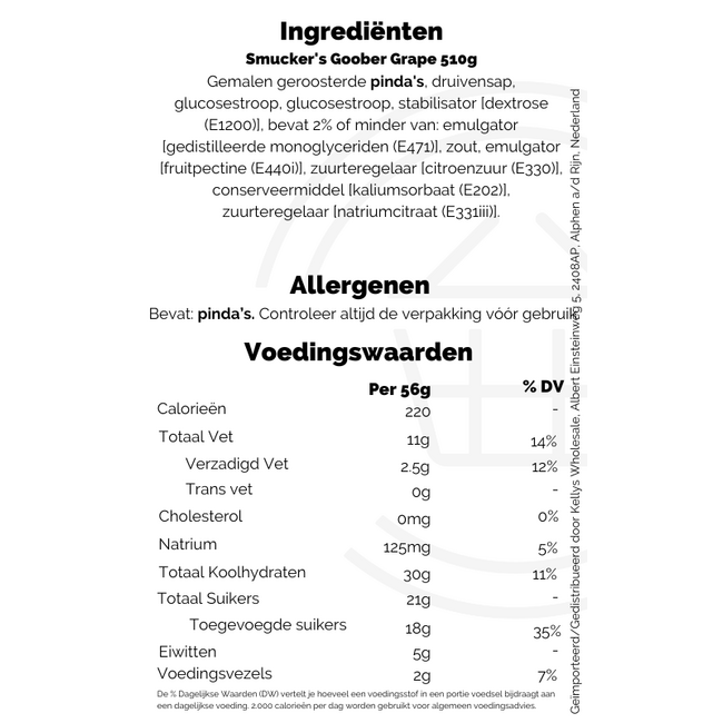 Smucker's Goober Grape 12x510g