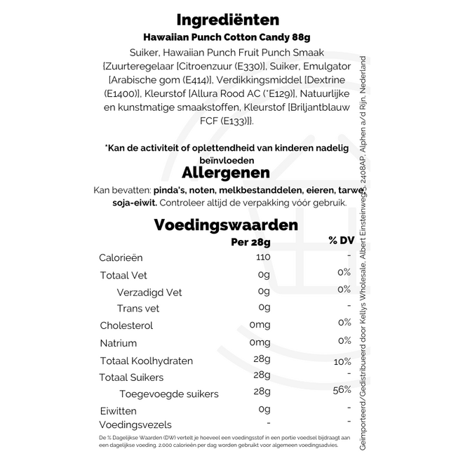 Hawaiian Punch Cotton Candy 12x88g
