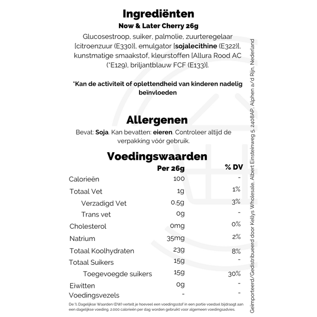 Now & Later Cherry 24x26g (6pc)