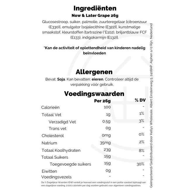 Now & Later Grape 24x26g (6pc)