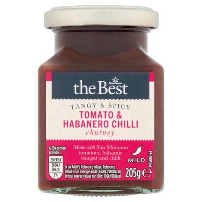 Morrisons The Best Tomato & Habanero Chilli Chutney 6x205g
